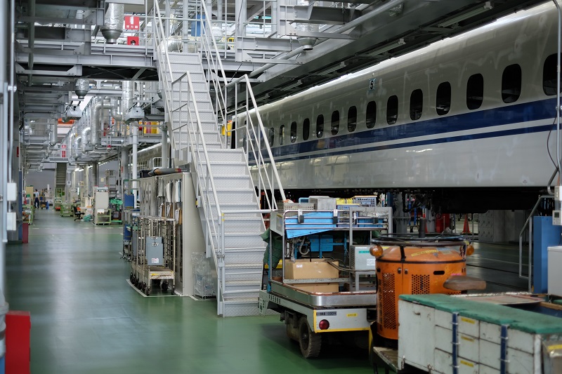 新しくなった浜松工場、もう新幹線は空を飛びません