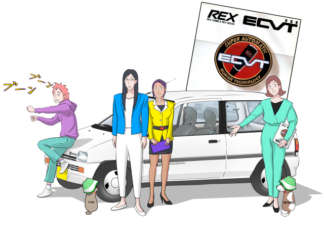 昭和の軽自動車ースバル・レックス（3代目）